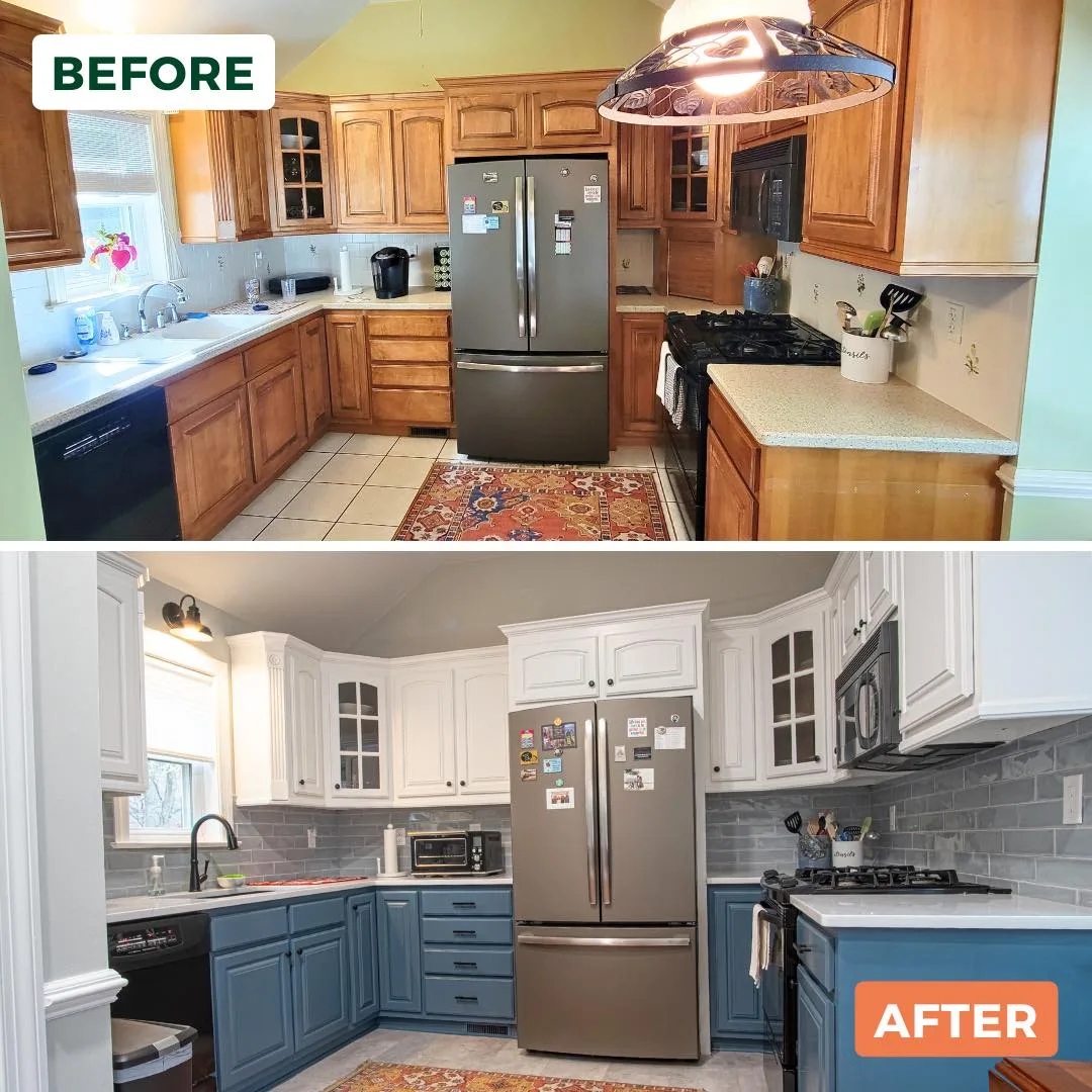 Peach Painting - Riverview, FL interior kitchen cabinet painting