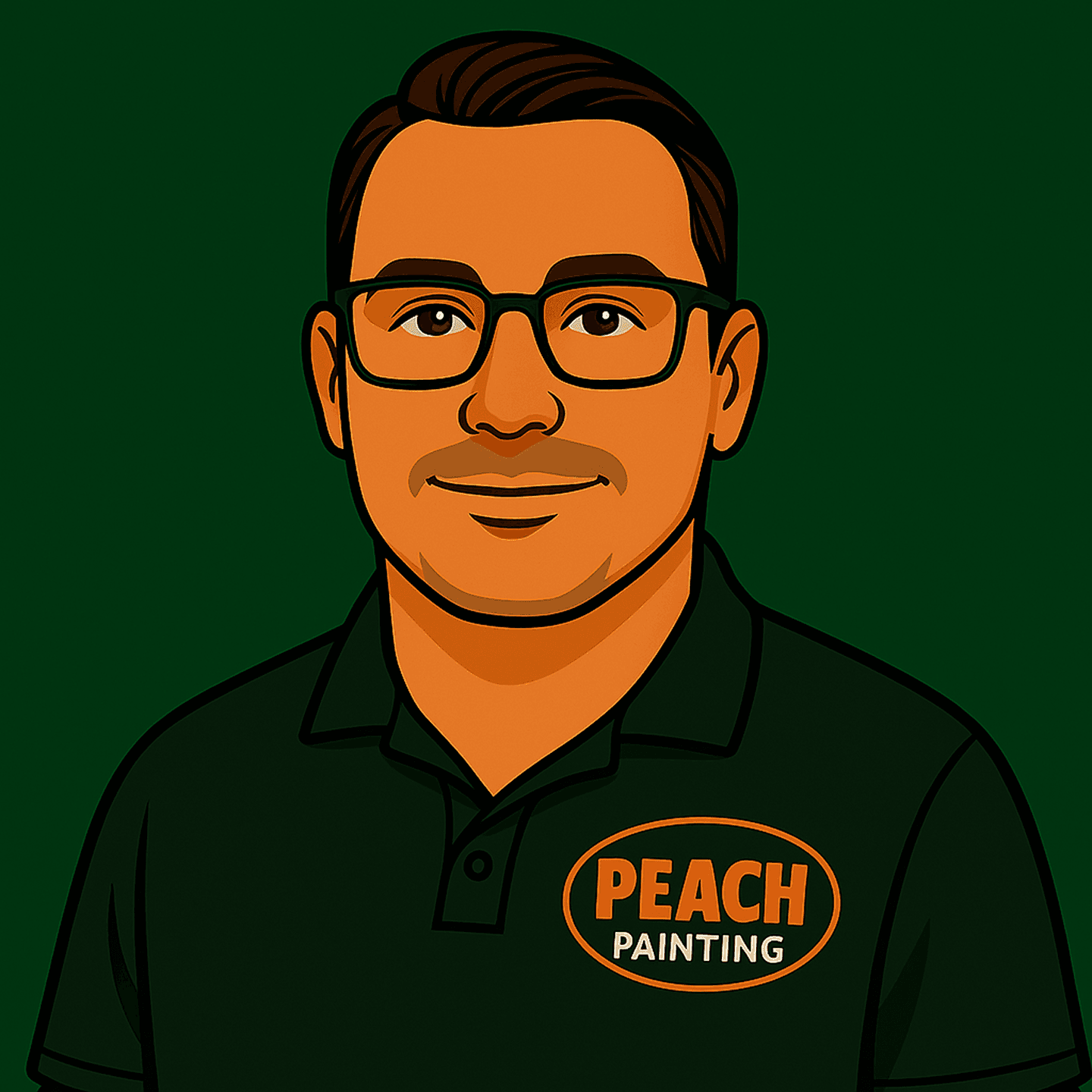 peach painting logo